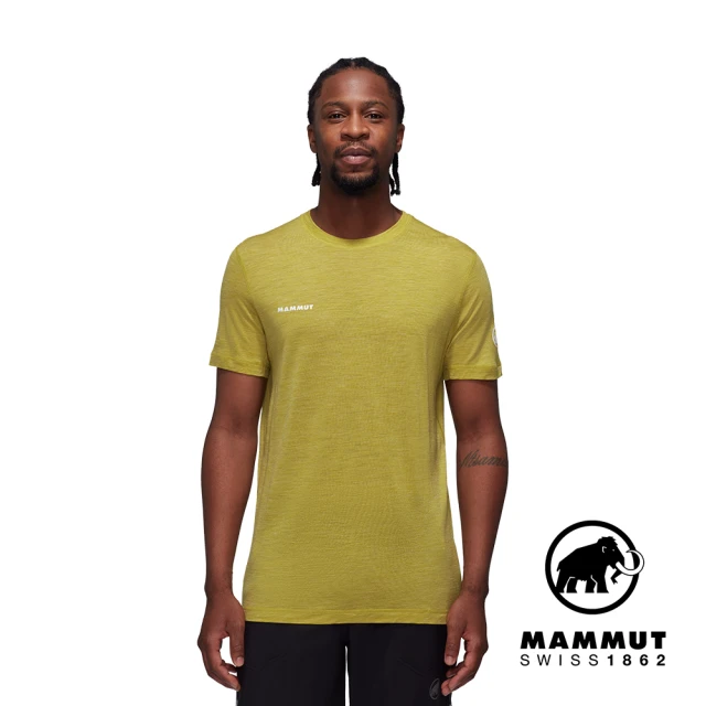 Mammut 長毛象 Tree Wool FL T-Shirt Men 羊毛混紡快乾抗臭短袖T恤 光暈黃 男款 #1017-06660