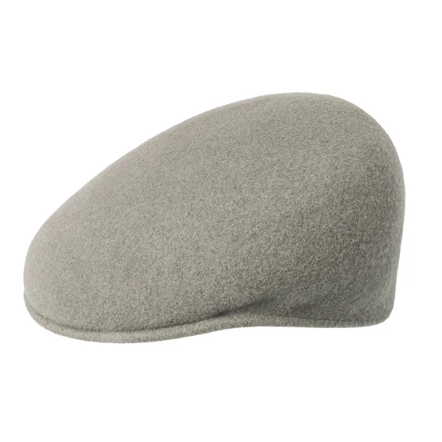 【KANGOL】504 WOOL鴨舌帽(暖灰色)