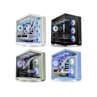 【Thermaltake 曜越】光透View 380 TG ARGB強化玻璃 中直立式機殼 ATX背插式主機板(CA-1Z2-00MXWN-00)