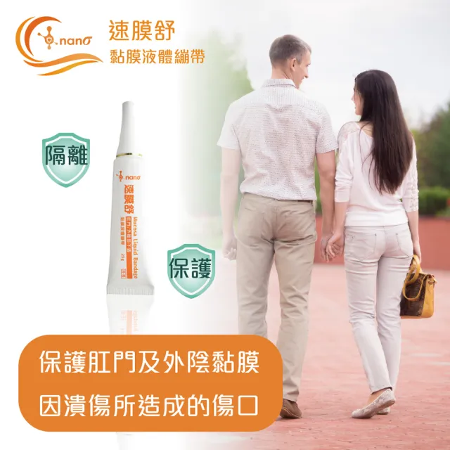 【Orange Plus 悅康品家】速膜舒 黏膜液體繃帶 雙入優惠組(液體繃帶 痔瘡傷口防護 陰道擦傷防護)