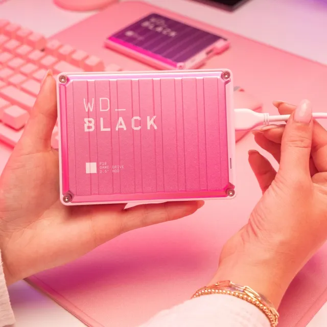 【WD】BLACK 黑標 P10 Game Drive 2TB 2.5吋行動硬碟(粉紅特仕版)
