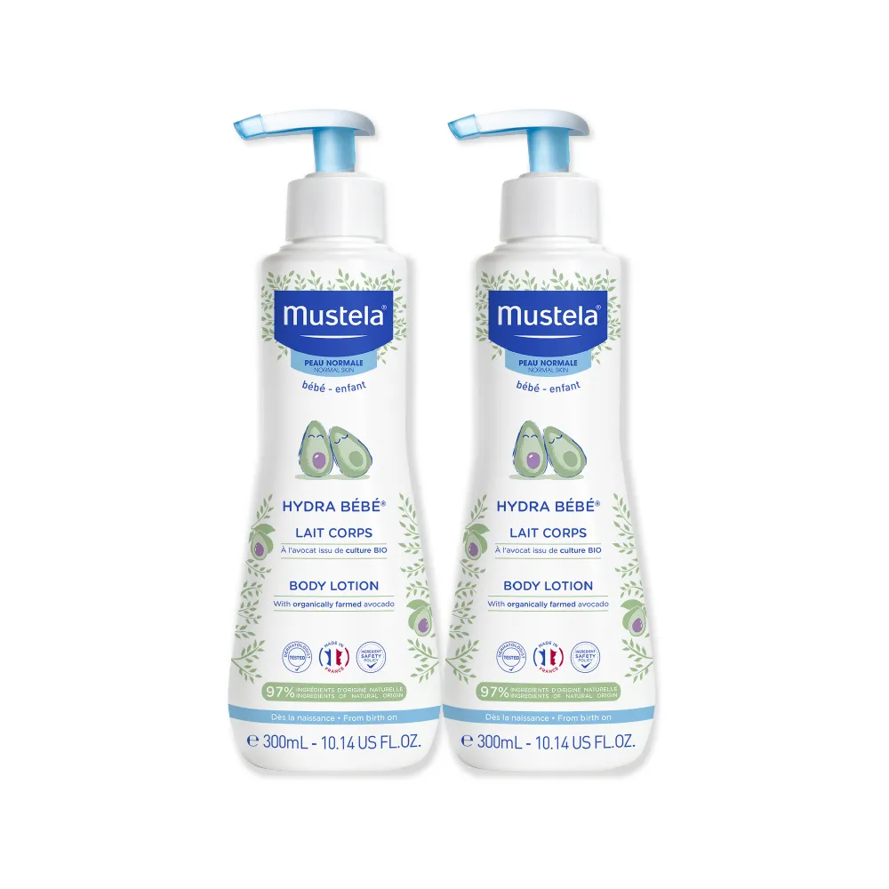 【Mustela 慕之恬廊】慕之幼 爽身潤膚乳 300mlX2入(寶寶 乳液 公司貨 台灣獨家總代理)