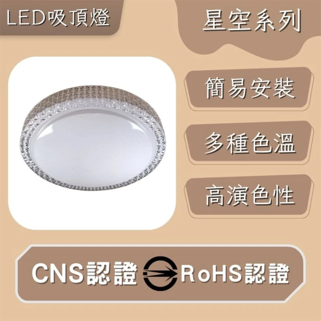 彩渝 LED 吸頂燈 50W 星空(星點 星鑽 高光效 客廳燈 臥室燈具 房間燈)