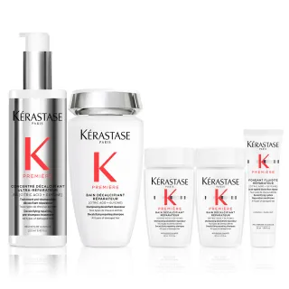 【KERASTASE 巴黎卡詩】白鑽升肽重建髮浴250ml+超前導精華250ml