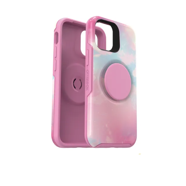 【OtterBox】iPhone 12 mini 5.4吋 OtterPop Symmetry 炫彩幾何泡泡騷保護殼(粉彩)