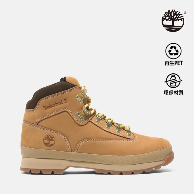 Timberland 男款鐵鏽色皮革中筒休閒鞋(A69JSE