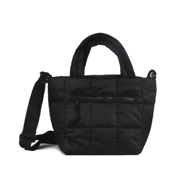 【The North Face】TNF 北臉 休閒 斜背包 手提包 NUPTSE MINI TOTE- AP 男 女 黑(NF0A8B20KX7)