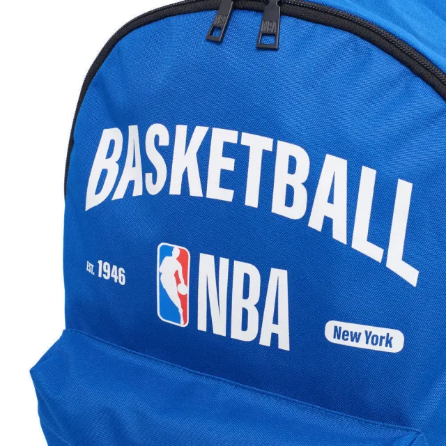 【NBA】NBA 字樣印刷 基本後背包 男 女 藍色(3455174082)