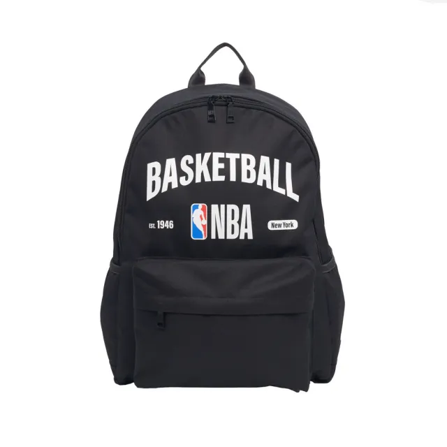【NBA】NBA 字樣印刷 基本後背包 男 女 黑色(3455174020)