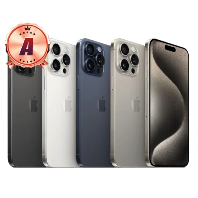 【Apple】A級福利品 iPhone 15 Pro 6.1吋 256GB(電池91% 外觀近全新 原廠外盒)