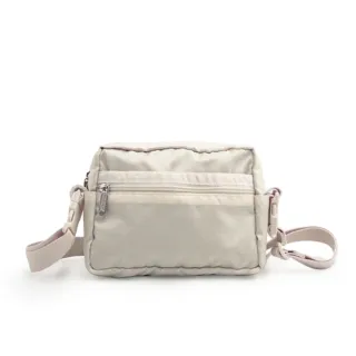 【LeSportsac官方直營】輕量尼龍 拉鍊斜背包(1299 流沙色)