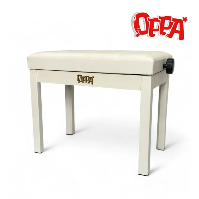 【OPPA】610A 微調型升降鋼琴椅 簡約白／極簡不凡(琴椅 鋼琴椅 電子琴椅 升降椅 電鋼琴椅)