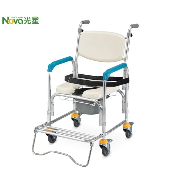 【NOVA 光星】附輪介護便盆椅(病患便盆椅#舒適便盆椅#便盆椅推薦#移動便盆椅#耐用便盆椅#家庭護理便盆椅)