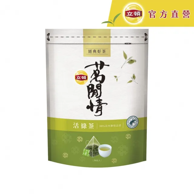 【立頓】茗閒情台灣茶茶包共6袋(凍頂烏龍/活綠茶/玄米綠茶/蜜香紅茶/東方美人)