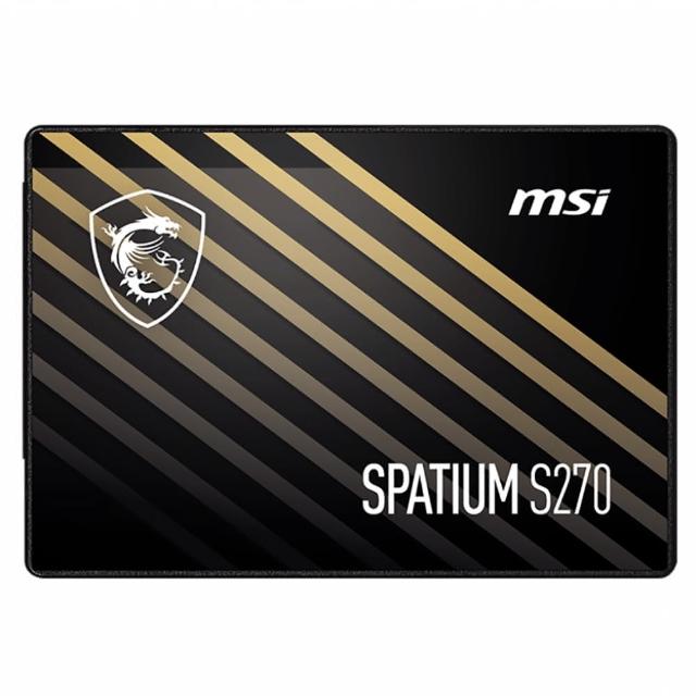 【MSI 微星】SPATIUM S270 960GB SATA SSD固態硬碟(讀500MB/寫450MB)