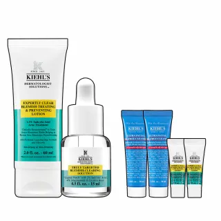 【契爾氏】官方直營 睡前妝前早晚去痘組(Kiehl’s /痘痘凝膠60ml+痘痘精華15ml)