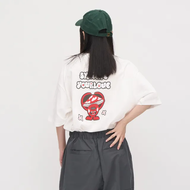 【plain-me】Show me your love圖TEE JNP0134-242(男短袖 女短袖 短t TEE 休閒上衣)