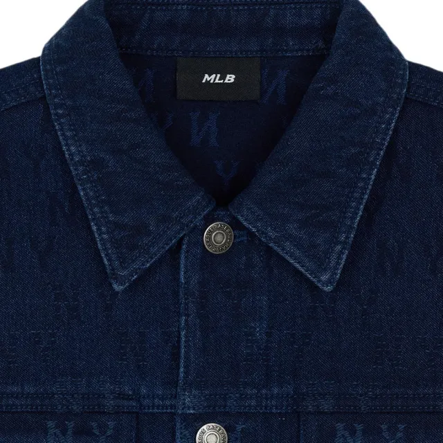 【MLB】牛仔丹寧夾克 Monogram系列 紐約洋基隊(3ADKM0644-50INS)