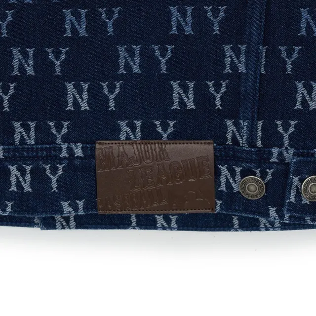 【MLB】牛仔丹寧夾克 Monogram系列 紐約洋基隊(3ADKM0644-50INS)