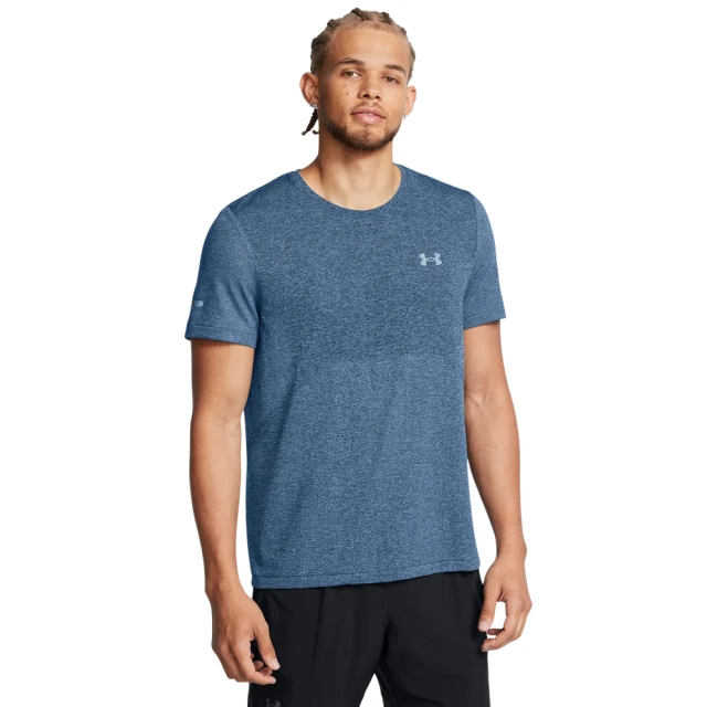 UNDER ARMOUR UA 男 SEAMLESS STRIDE 短袖T-Shirt_1375692-465(藍色)