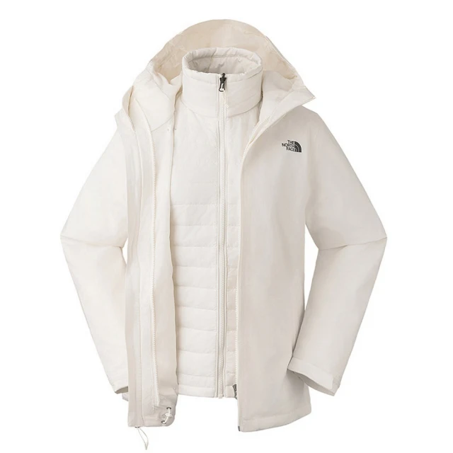 The North Face TNF 北臉 防水透氣三合一外套 W CARTO TRICLIMATE JACKET-AP 女 米白(NF0A5B1XQLI)