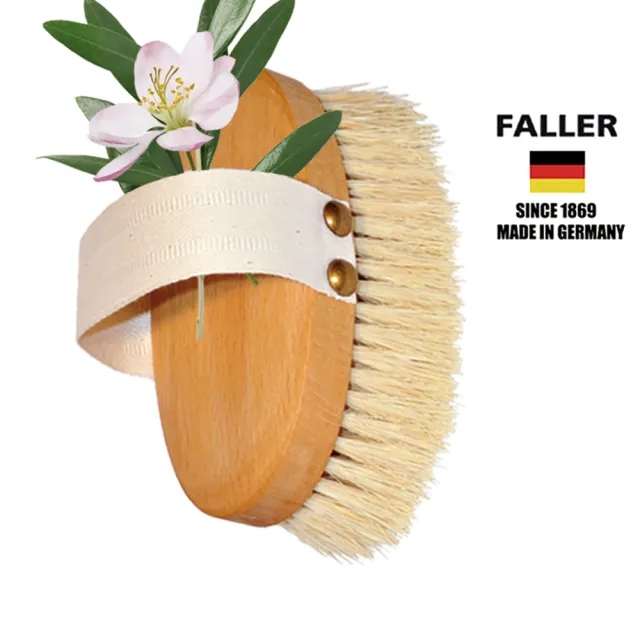 【FALLER 芙樂】德國製特長天然植物纖維輕SPA筋膜放鬆沐浴刷(厚刷/沐浴按摩美容/雙11)