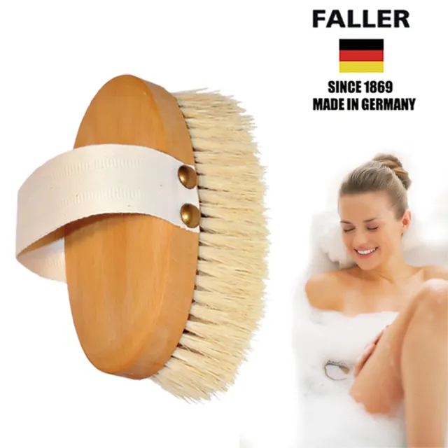 【FALLER 芙樂】德國製特長天然植物纖維輕SPA筋膜放鬆沐浴刷(厚刷/沐浴按摩美容/10週年慶)
