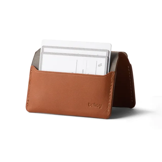 【Bellroy】官方直營 Under Cover 極簡卡片夾 橫版 - RFID防盜(焦糖棕/卡夾)
