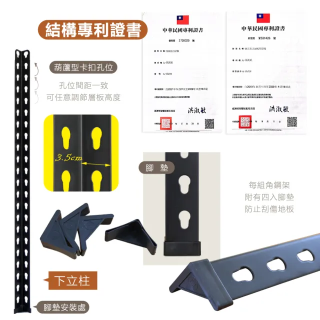 【居家cheaper】MIT專利免螺絲耐重角鋼架91x46x85cm三層(置物架 倉儲架 鐵架 荷重型層架 貨架 三層架)