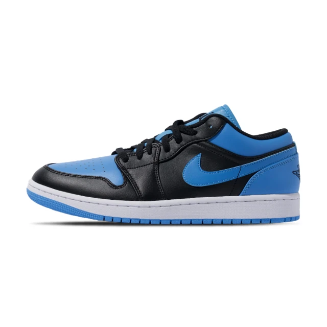 NIKE 耐吉 Air Jordan 1 Low 男鞋 黑藍色 北卡藍 喬丹 低筒 AJ1 經典 休閒鞋 553558-041