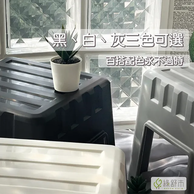 【Greencalm 綠舒市】樹德 居家收納小櫃椅 椅子 椅凳 塑膠椅 CH-28(防滑設計/工業風/可堆疊/耐重)