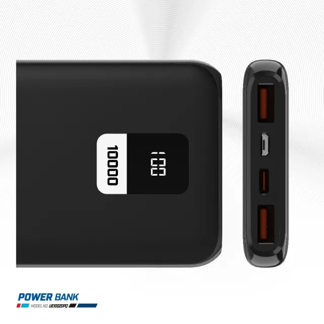 【Energizer 勁量】勁能充 易捷 UE10020PQ 22.5W 快充行動電源 10000mAh(安全設計 多重電路防護機制)