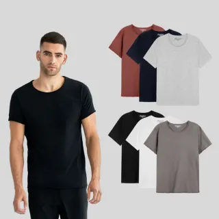 【Bread & Boxers】Crew-Neck relaxed有機棉男用不收邊T 素t 短t 圓領 短袖上衣 父親節 情人節