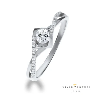 【Vividventure 亞帝芬奇】GIA 30分 DI1 3VG 八心八箭 天然鑽石 戒指 幸福婚禮(PT950鉑金台)