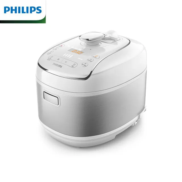 【Philips 飛利浦】2+全自動美式研磨咖啡機(HD7762)+智慧萬用電子鍋(HD2140)