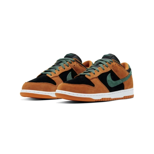 NIKE 耐吉 Nike Dunk Low Ceramic 黑橙 DA1469-001(色彩豐富 麂皮 休閒鞋 男鞋)