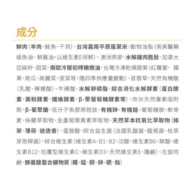 【瑞威寵糧】天然平衡 犬糧1號 草原羊肉 亮毛溫和配方 2kg(全齡犬 狗乾糧 狗飼料)