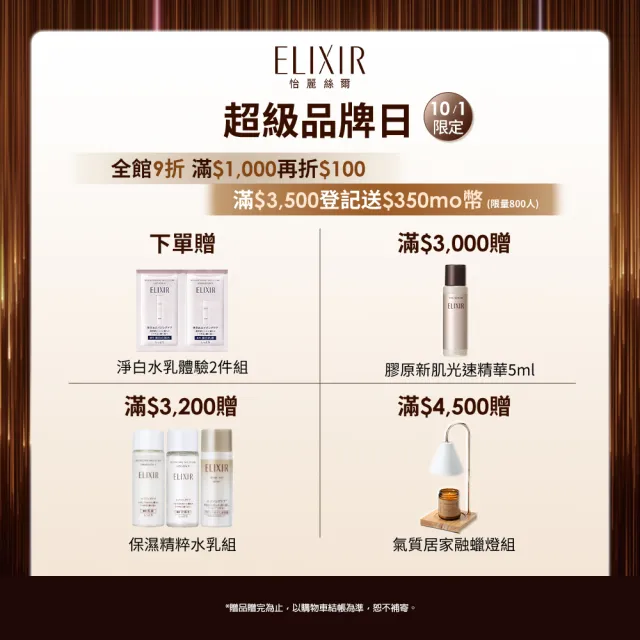 【ELIXIR 怡麗絲爾】膠原A醇新客組(A醇小金管)