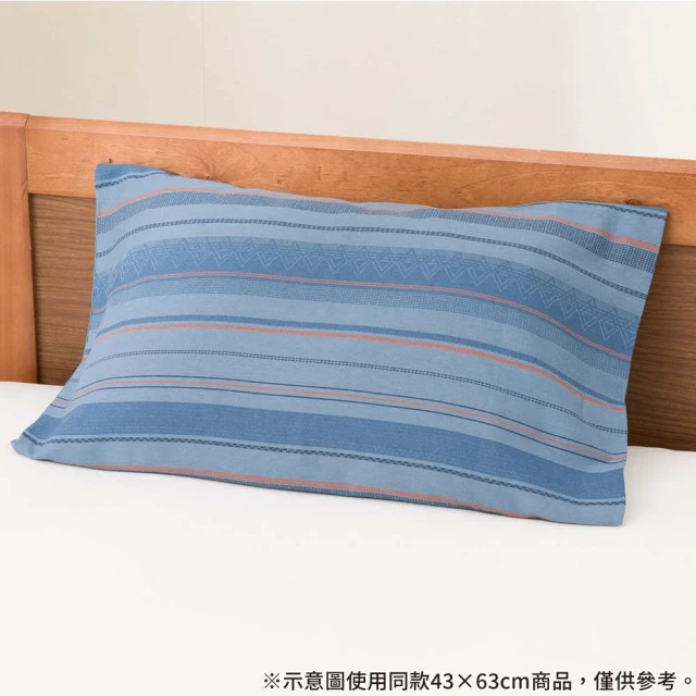 NITORI 宜得利家居 純棉枕套 CA2410 BORDER 50×70(純棉 枕套 CA2410)