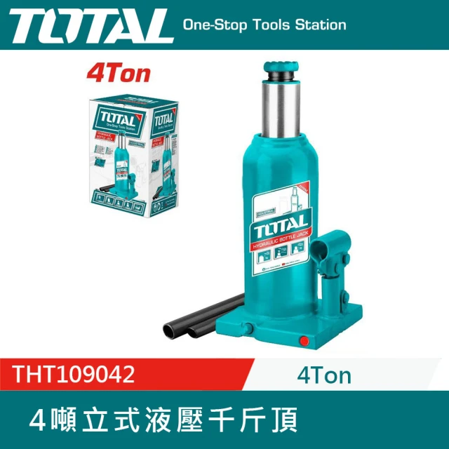 TOTAL 4噸 立式千斤頂 液壓款 THT109042(液壓千斤頂)