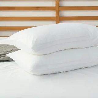 【Beauty Style】台灣製 100%純棉白色枕頭套2入(五星飯店專用/旅行趣)