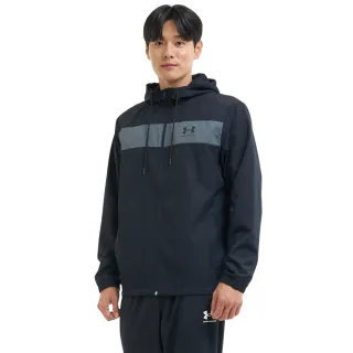 【UNDER ARMOUR】UA官方直營 男 Woven防風外套_1361621-001(黑)