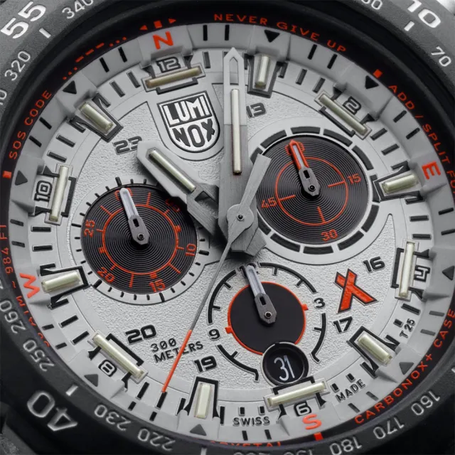 【LUMINOX 雷明時】Bear Grylls Survival 貝爾荒野求生腕錶-金屬灰 / 3748