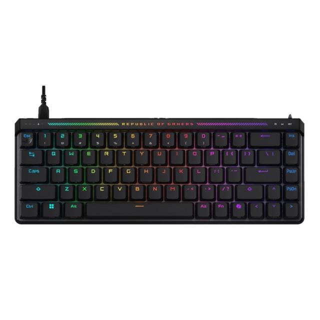 【ASUS 華碩】ROG Falchion Ace HFX 65% 有線電競鍵盤 黑色(ROG HFX 磁軸)