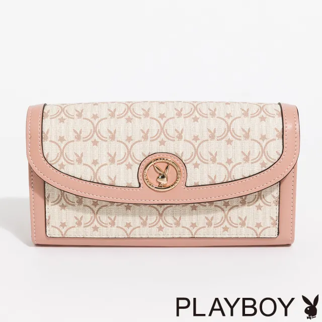 【PLAYBOY】翻蓋長夾 MilkshakeBunny系列(粉色)