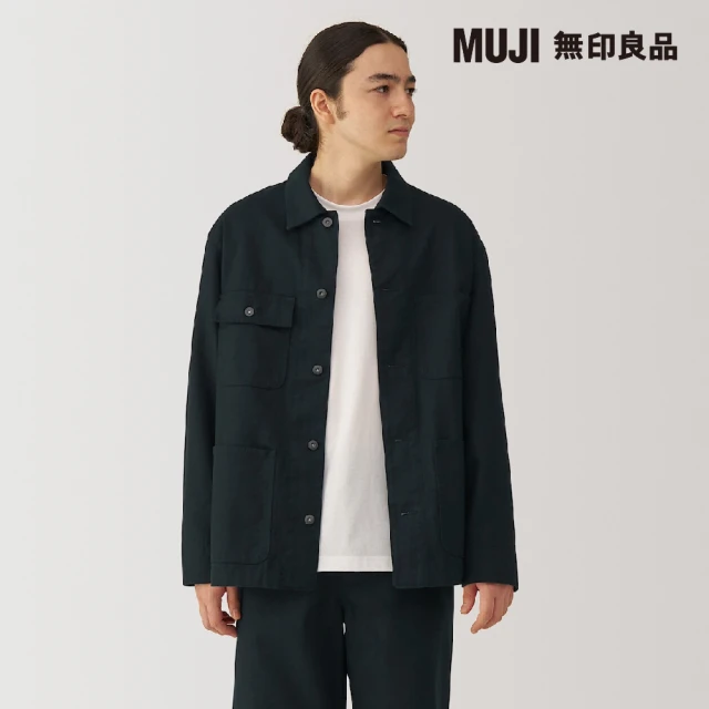 MUJI 無印良品 男吉貝木棉混帆布外套(共2色)