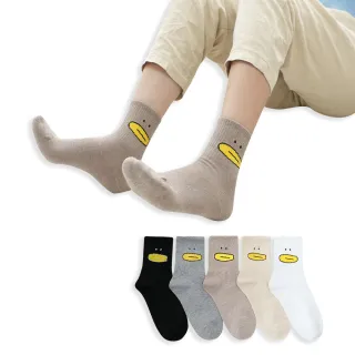 【哈囉喬伊】韓國襪子 Q版大嘴鴨中筒襪 女襪 A682(正韓直送 韓妞必備 棉襪 長襪 韓國少女襪)