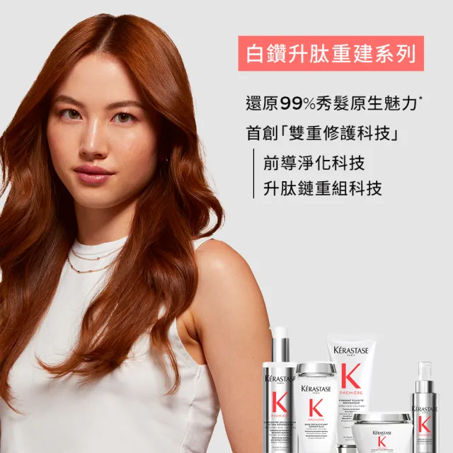 【KERASTASE 巴黎卡詩】白鑽升肽重建熱活精華 90ml