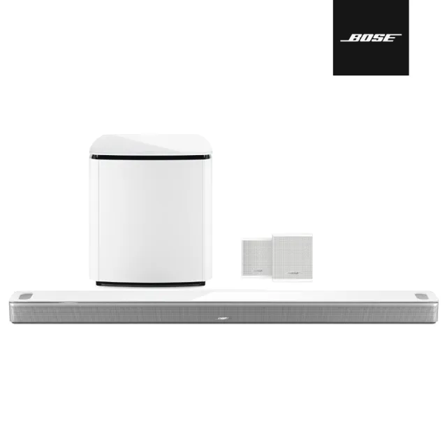 【BOSE】杜比全景聲家庭影院組合 白色(Ultra+BM700+SS後環繞 3件組)