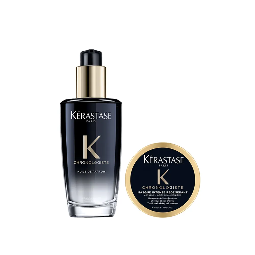 【KERASTASE 巴黎卡詩】黑鑽極萃逆時玫瑰香氛露100ml(卡詩髮油/護髮油)